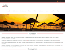 Tablet Screenshot of hanedanbeachhotel.com